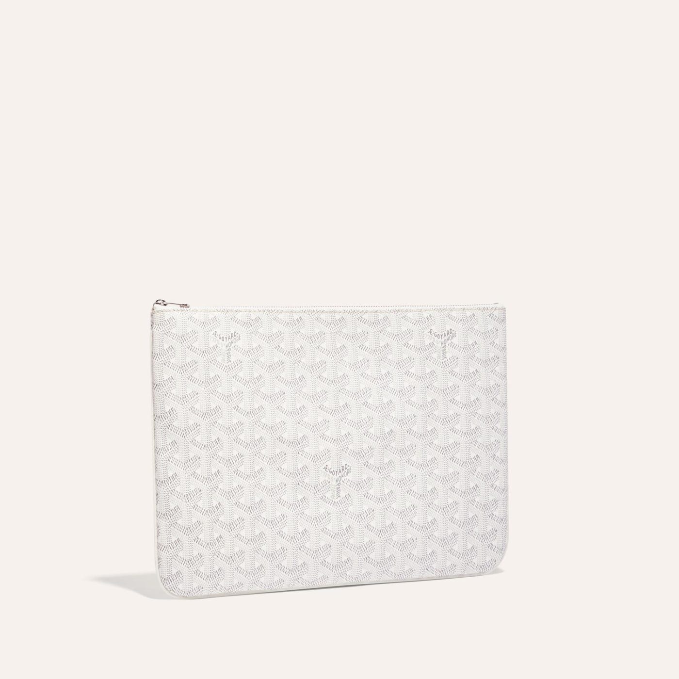 Goyard Senat MM Pouch White - Image 1